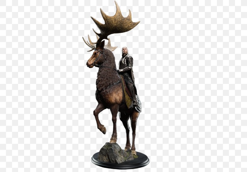 Bronze Sculpture Reindeer San Diego Comic-Con Thranduil Statue, PNG, 680x574px, Bronze Sculpture, Antler, Artificial Stone, Bronze, Comics Download Free