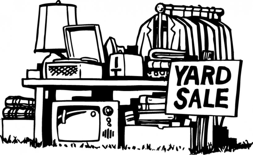 Garage Sale Sales Free Content Black And White Clip Art, PNG, 1221x750px, Garage Sale, Advertising, Art, Artwork, Black And White Download Free