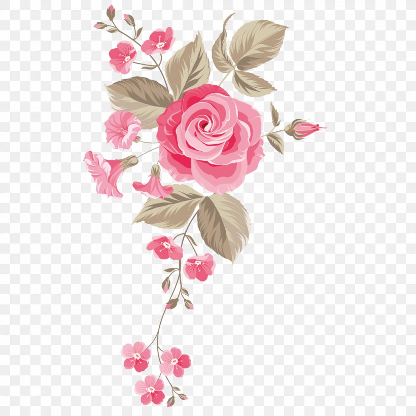Garden Roses Vector Graphics Floral Design Flower, PNG, 2289x2289px, Garden Roses, Branch, Cut Flowers, Flora, Floral Design Download Free