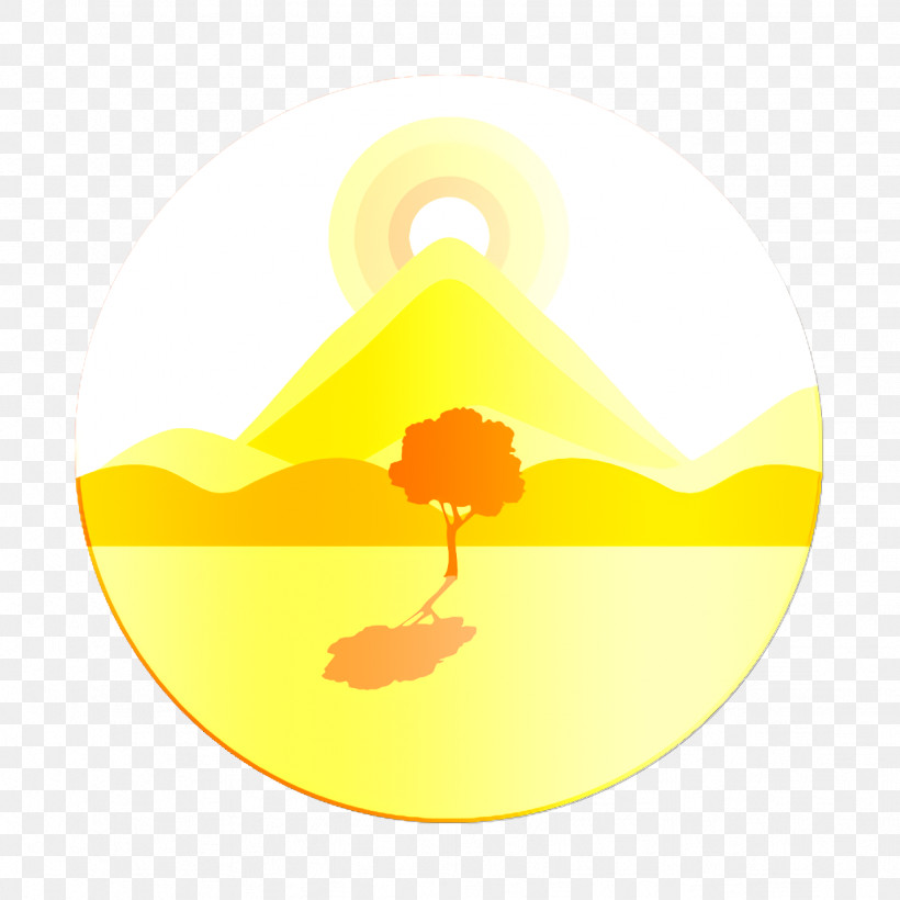 Landscapes Icon Desert Icon, PNG, 1232x1232px, Landscapes Icon, Desert Icon, Meter, Symbol, Yellow Download Free