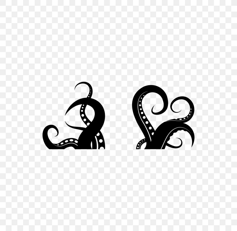 Octopus Silhouette Tentacle Clip Art, PNG, 800x800px, Octopus, Black And White, Body Jewelry, Decal, Drawing Download Free