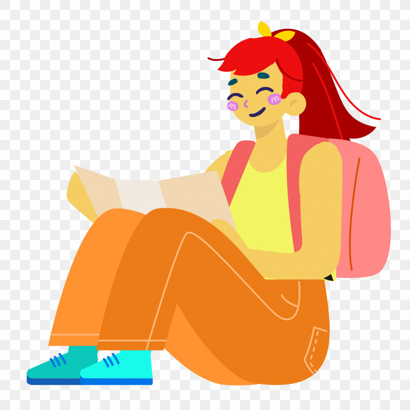 Sitting Sitting On Floor, PNG, 2500x2500px, Sitting, Cartoon, Drawing, Poster, Sitting On Floor Download Free