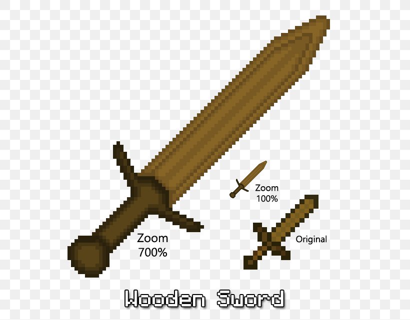Sword Minecraft: Pocket Edition Pixel Art Wood, PNG, 600x641px, Sword, Cold Weapon, Craft, Game, Hardware Download Free
