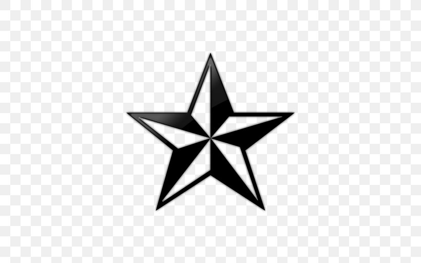 Nautical Star Sailor Tattoos Decal Sticker, PNG, 512x512px, Nautical Star, Abziehtattoo, Black, Black And White, Body Art Download Free