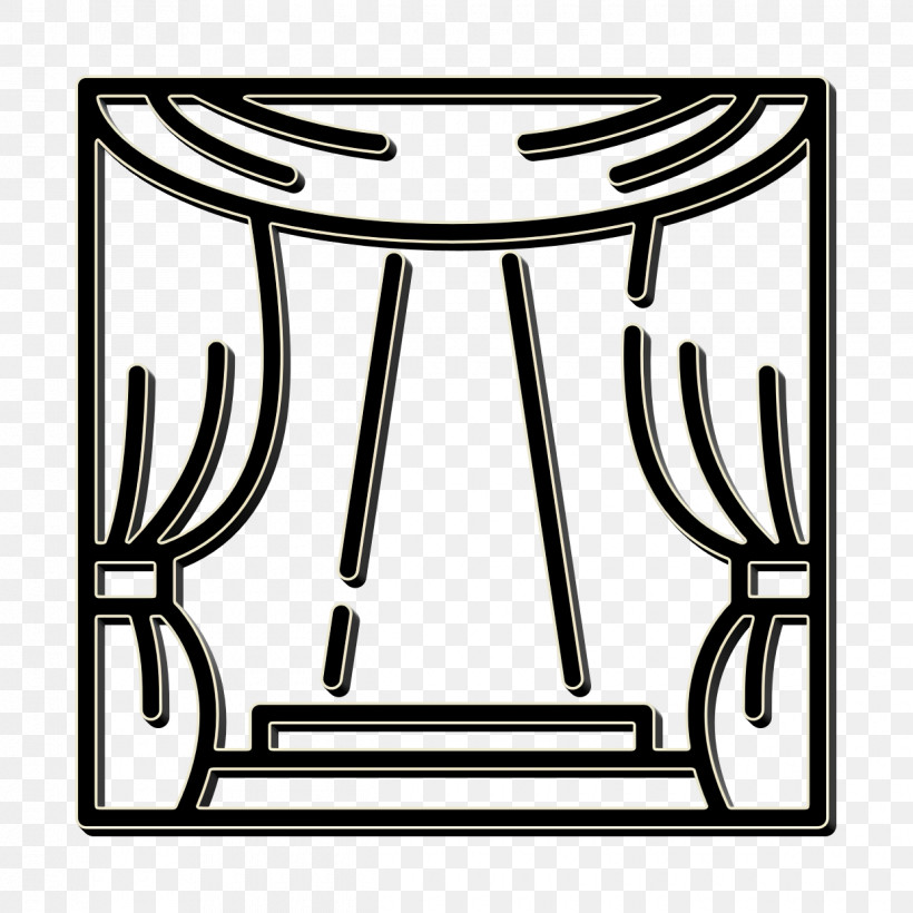 Theater Icon Fine Arts Icon Stage Icon, PNG, 1240x1240px, Theater Icon, Coloring Book, Fine Arts Icon, Line, Line Art Download Free