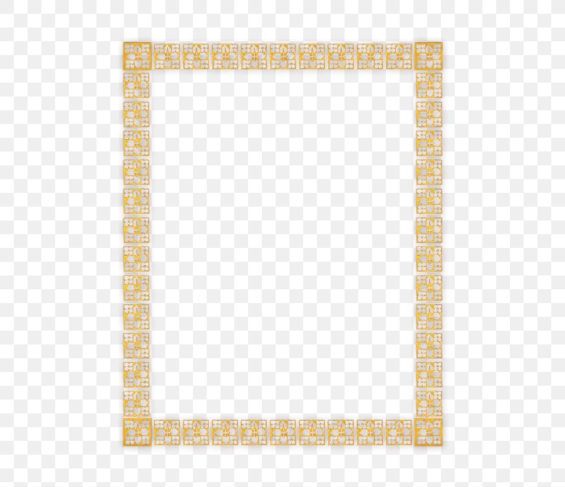 Picture Frames Yellow Pattern Line Meter, PNG, 500x707px, Cartoon, Meter, Picture Frame, Picture Frames, Rectangle Download Free
