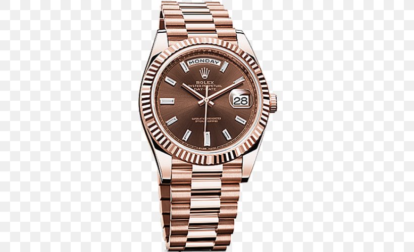 Rolex Datejust Rolex Submariner Rolex Day-Date Watch, PNG, 500x500px, Rolex Datejust, Bracelet, Brand, Brown, Clock Download Free