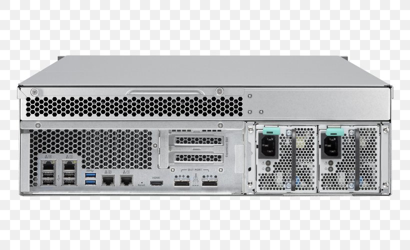 Network Storage Systems QNAP TS-EC1679U-SAS-RP NAS Server, PNG, 800x500px, Network Storage Systems, Audio Receiver, Computer Component, Computer Hardware, Computer Port Download Free