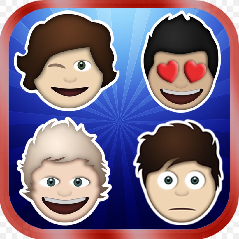 One Direction Emoji Take Me Home IPhone, PNG, 1024x1024px, Watercolor, Cartoon, Flower, Frame, Heart Download Free