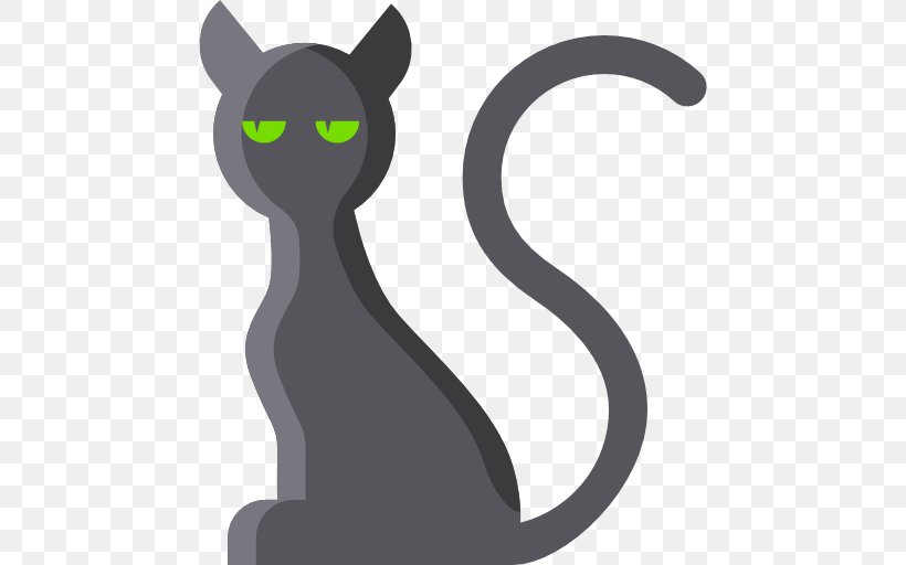 Black Cat Kitten Whiskers, PNG, 512x512px, Black Cat, Black, Breed, Carnivoran, Cartoon Download Free