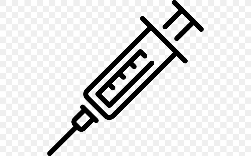 Syringe Medicine Pharmaceutical Drug, PNG, 512x512px, Syringe, Black And White, Brand, Drug, Hardware Accessory Download Free
