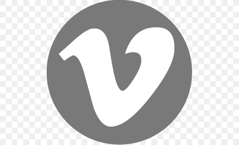 Vimeo Logo, PNG, 500x500px, Vimeo, Black And White, Blog, Brand, Crescent Download Free