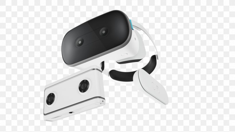 Virtual Reality Headset Google Daydream Lenovo, PNG, 1024x577px, Virtual Reality Headset, Augmented Reality, Computer Hardware, Computer Monitors, Display Resolution Download Free