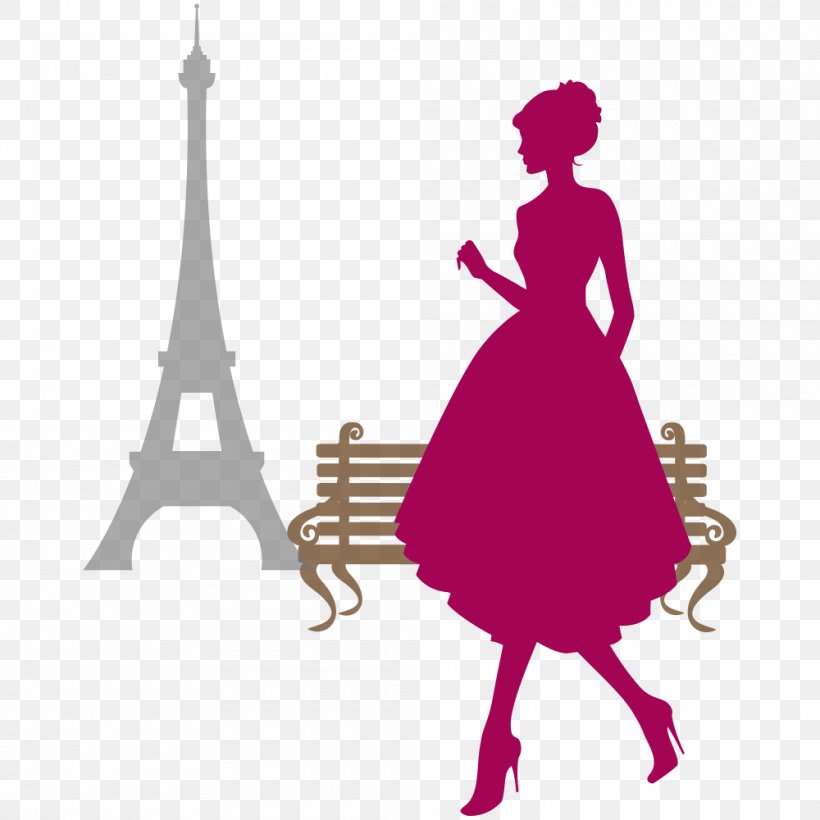 Eiffel Tower, PNG, 1000x1000px, Eiffel Tower, Dress, Love, Magenta, Paris Download Free
