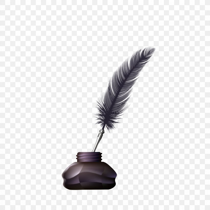 Feather Pen Ink, PNG, 1181x1181px, Feather, Ballpoint Pen, Black, Gratis, Ink Download Free