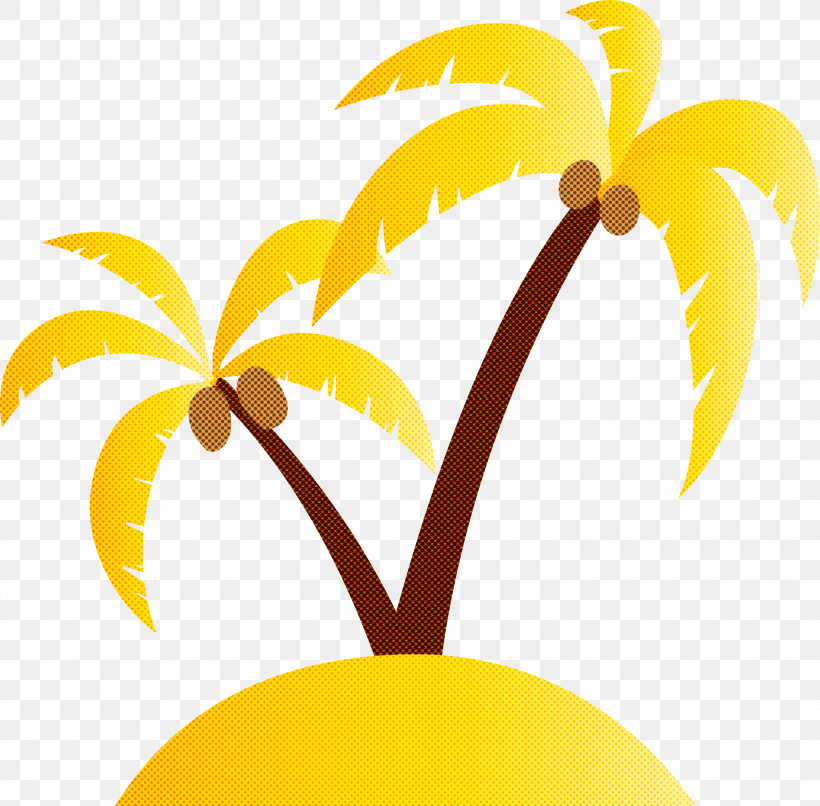 Palm Trees, PNG, 3000x2950px, Palm Tree, Beach, Biology, Bud, Cartoon Tree Download Free