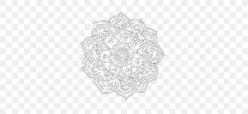 Symmetry White Line Art Pattern, PNG, 374x377px, Symmetry, Black And White, Drawing, Flower, Line Art Download Free