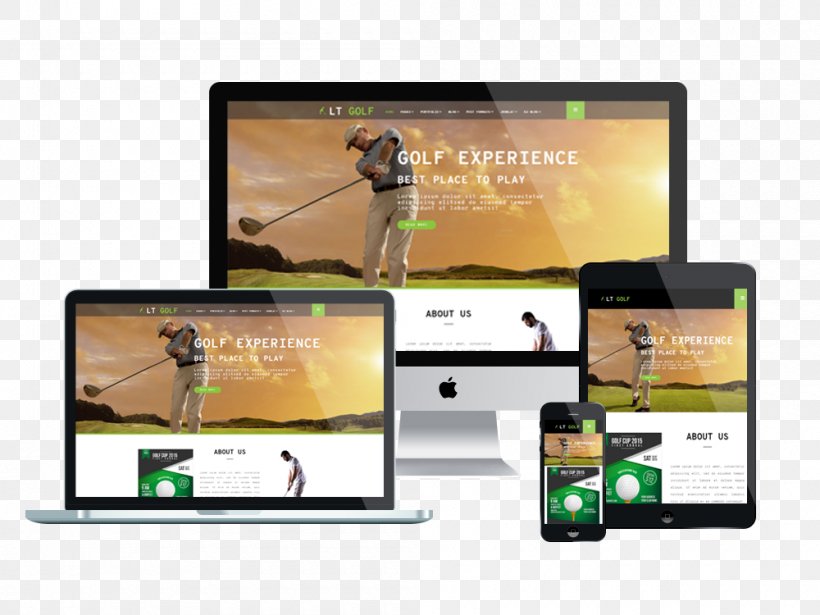 Responsive Web Design Joomla Web Template System Golf, PNG, 1000x750px, Responsive Web Design, Brand, Communication, Communication Device, Creative Market Download Free