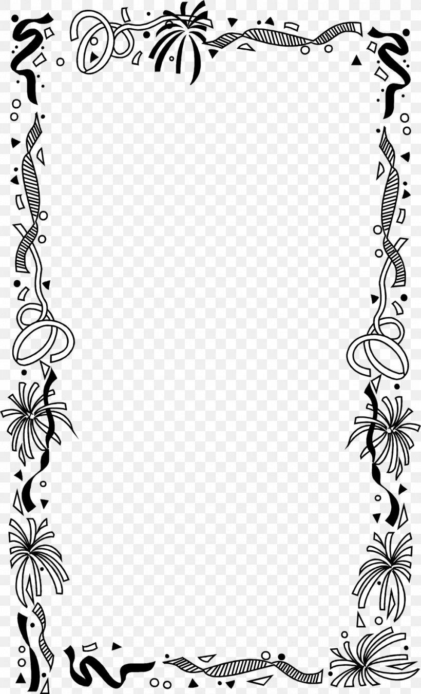 Borders And Frames Picture Frames Drawing Clip Art, PNG, 958x1580px, Borders And Frames, Area, Art, Black, Black And White Download Free