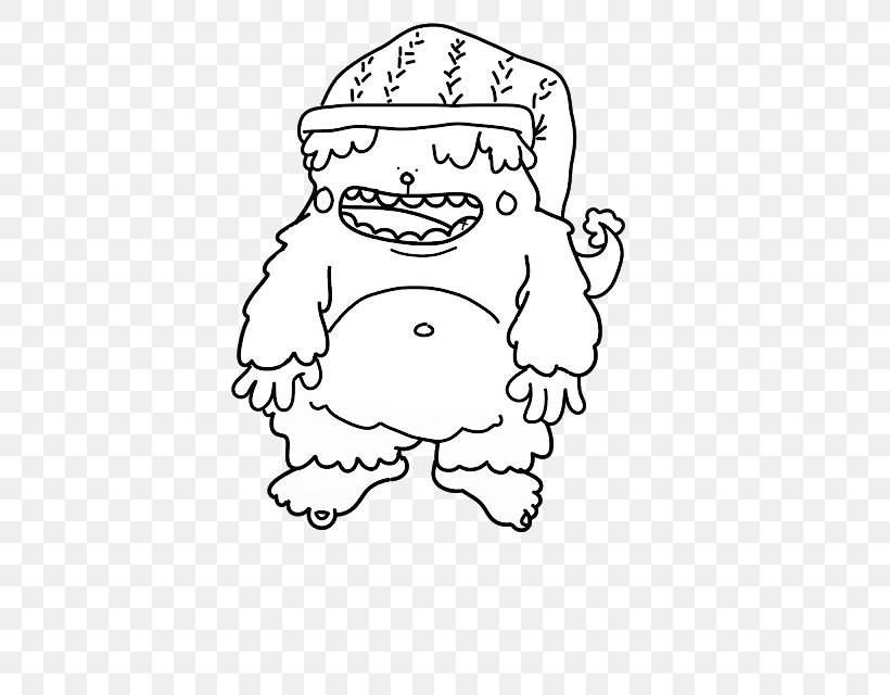 Clip Art Bigfoot Illustration Mammal Human, PNG, 640x640px, Bigfoot, Art, Behavior, Blackandwhite, Cartoon Download Free