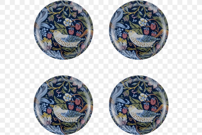 Strawberry Thief Victoria And Albert Museum Coasters Tray Place Mats, PNG, 550x550px, Strawberry Thief, Blue And White Porcelain, Ceramic, Coasters, Cutting Boards Download Free