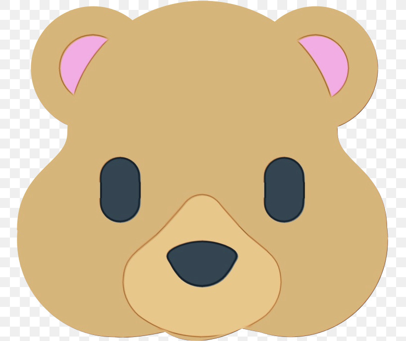 Teddy Bear, PNG, 751x689px, Watercolor, Bear, Brown Bear, Cartoon, Head Download Free