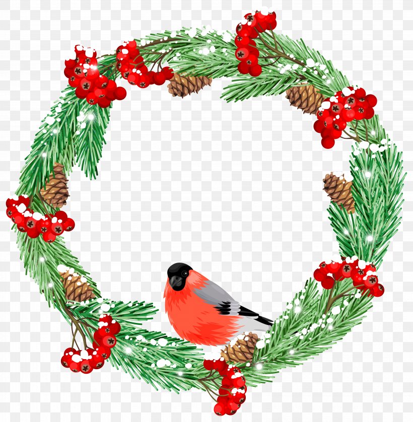 Wreath Winter Clip Art, PNG, 6295x6443px, Wreath, Christmas, Christmas Decoration, Christmas Ornament, Decor Download Free