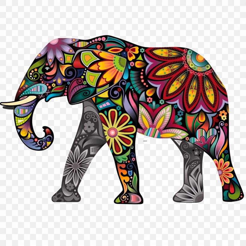Wall Decal Sticker Polyvinyl Chloride, PNG, 1200x1200px, Wall Decal, Adhesive, African Elephant, Art, Building Download Free