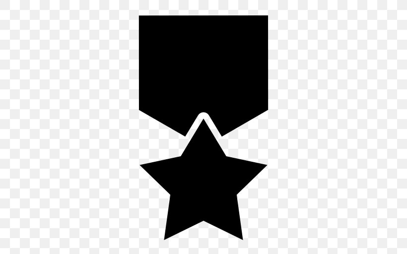 Medal Five-pointed Star Symbol, PNG, 512x512px, Medal, Award, Black, Black And White, Fivepointed Star Download Free