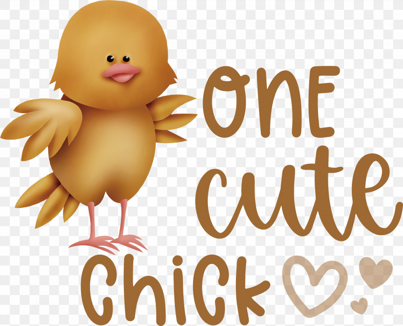 One Cute Chick Easter Day Happy Easter, PNG, 3000x2426px, Easter Day, Artist, Beak, Birds, Cartoon Download Free