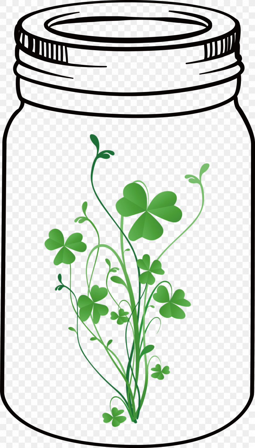 St Patricks Day Mason Jar, PNG, 1711x3000px, St Patricks Day, Clover, Flower, Green, Herbal Medicine Download Free