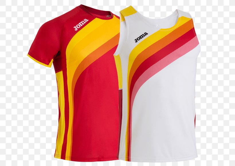 T-shirt Royal Spanish Athletics Federation Spain National Football Team Selección De Atletismo De España, PNG, 650x580px, Tshirt, Active Shirt, Athletics, Clothing, Jersey Download Free