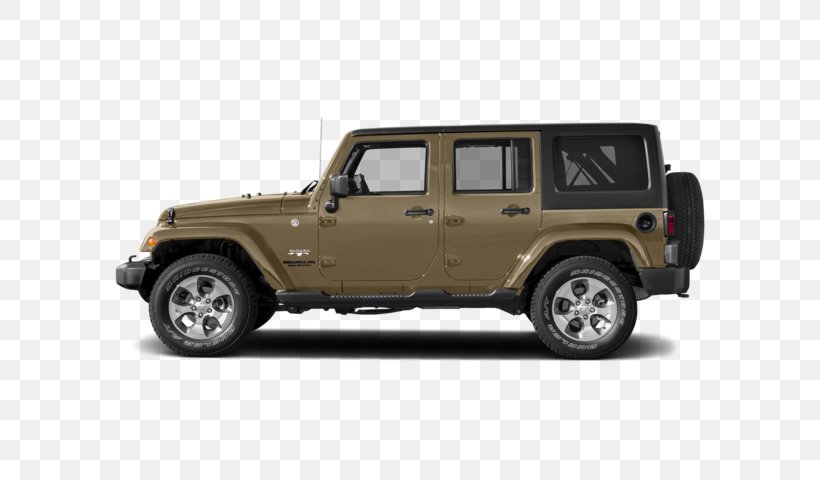 2018 Jeep Wrangler JK Unlimited Sahara Chrysler Dodge Ram Pickup, PNG, 640x480px, 2018 Jeep Wrangler Jk, 2018 Jeep Wrangler Jk Unlimited, Jeep, Automotive Exterior, Automotive Tire Download Free