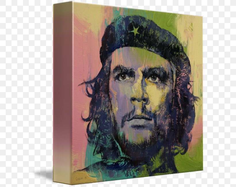 Canvas Print Acrylic Paint Art Watercolor Painting, PNG, 606x650px, Canvas Print, Acrylic Paint, Art, Canvas, Che Guevara Download Free