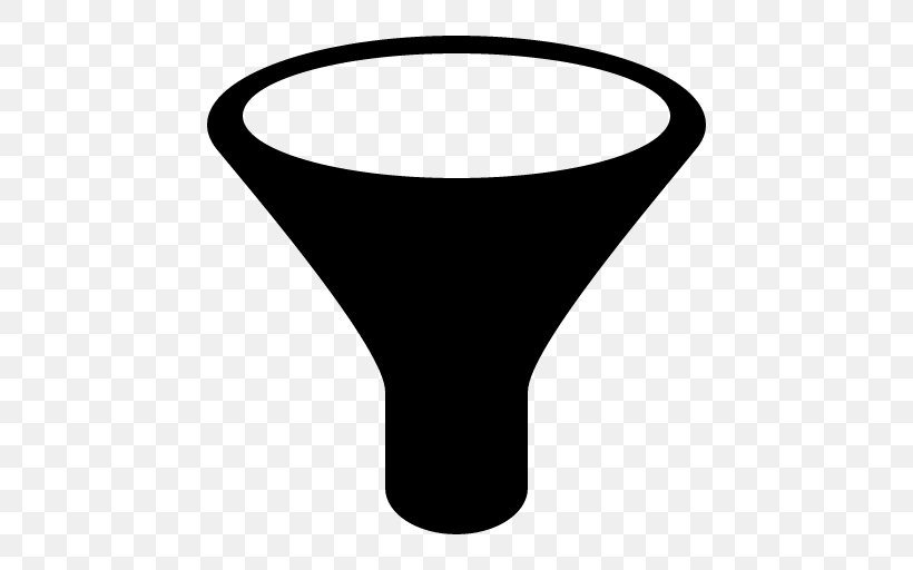 Funnel Sales Process Marketing Clip Art, PNG, 512x512px, Funnel, Black And White, Drinkware, Industrial Design, Infographic Download Free