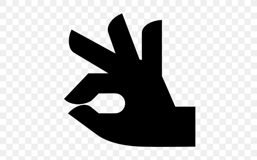 Hand OK Finger Thumb, PNG, 512x512px, Hand, Black And White, Finger, Index Finger, Logo Download Free