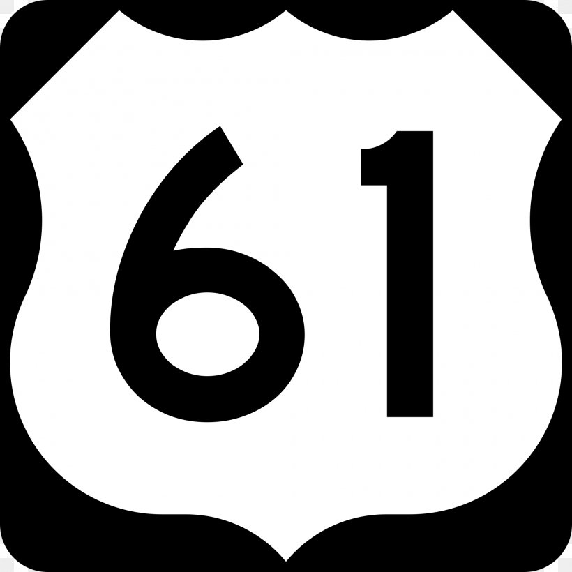 U.S. Route 61 U.S. Route 41 Interstate 70 Blue & White Highway, PNG, 2000x2000px, Us Route 61, Area, Artwork, Black And White, Blue White Download Free