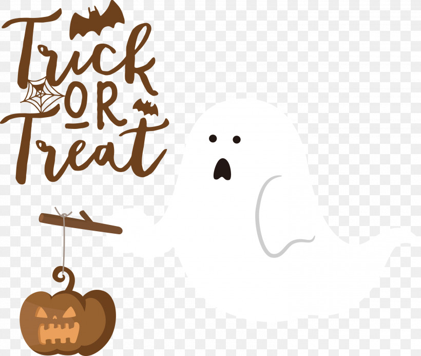 Trick Or Treat Trick-or-treating Halloween, PNG, 3000x2538px, Trick Or Treat, Cartoon, Halloween, Happiness, Logo Download Free