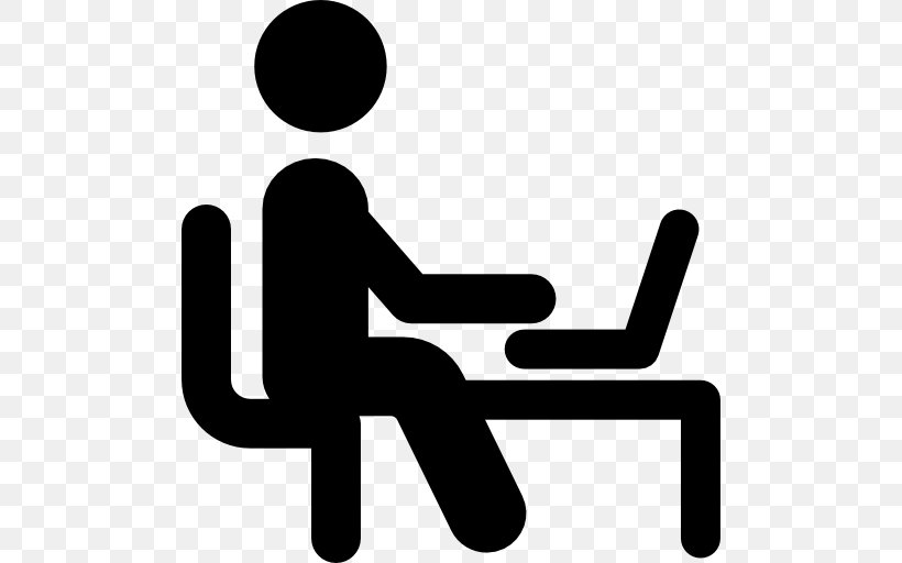 Clip Art Image Silhouette, PNG, 512x512px, Silhouette, Ajira, Chair, Computer, Desk Download Free