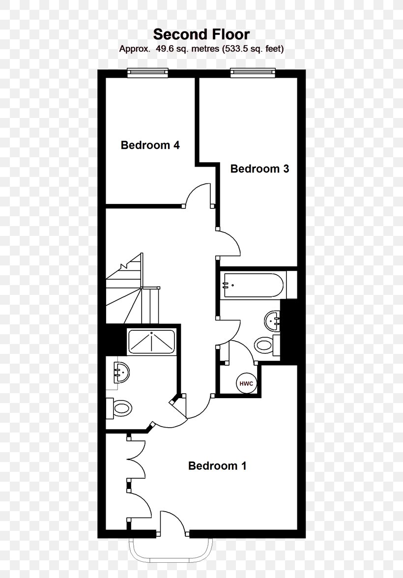 Floor Plan Terraced House Open Plan Storey, PNG, 520x1176px, Floor Plan, Apartment, Area, Balcony, Bathroom Download Free