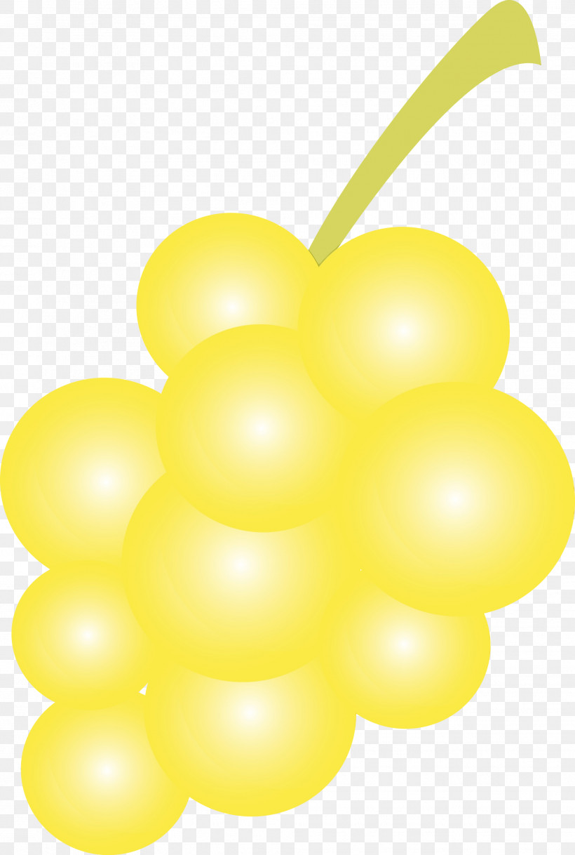 Grape Yellow Balloon, PNG, 2018x2999px, Watercolor, Balloon, Grape, Paint, Wet Ink Download Free