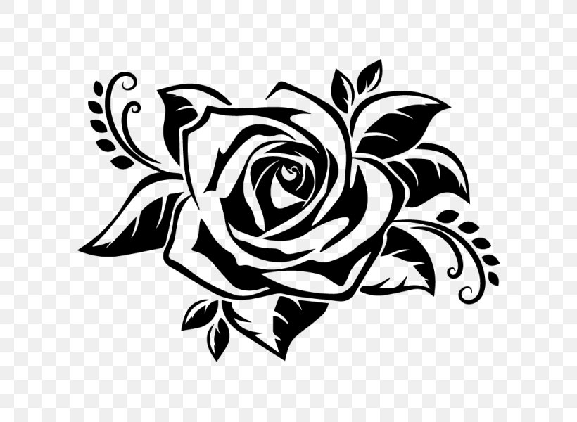 Stencil Drawing Silhouette Rose, PNG, 600x600px, Stencil, Airbrush, Art, Black, Black And White Download Free