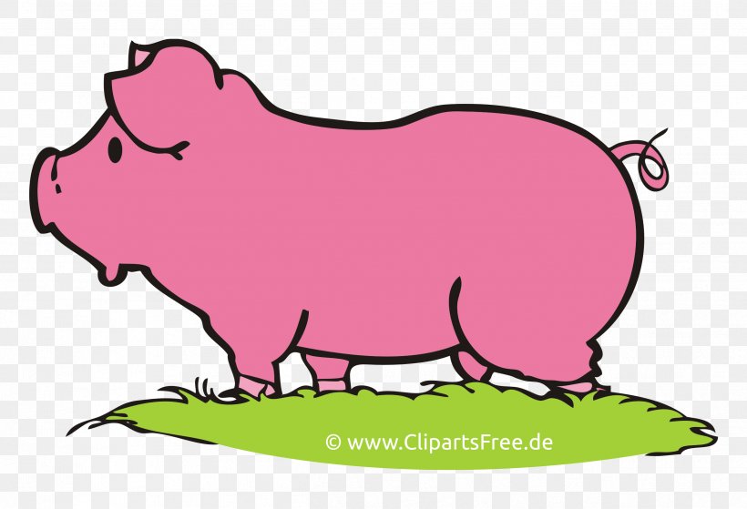 Pig Royalty-free Clip Art, PNG, 2494x1701px, Pig, Animal, Animal Figure, Area, Artwork Download Free