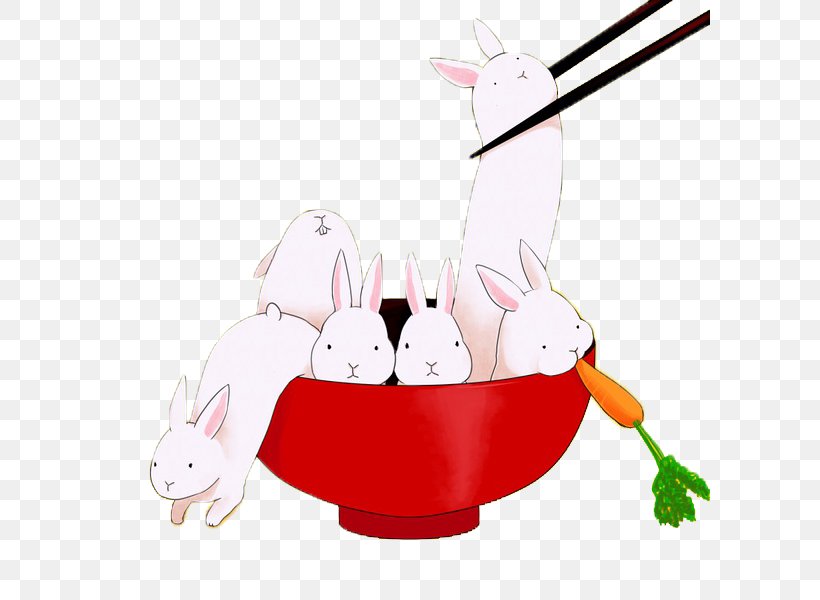 Nian Gao Rice Cake Rabbit, PNG, 600x600px, Nian Gao, Cake, Cartoon, Designer, Easter Bunny Download Free