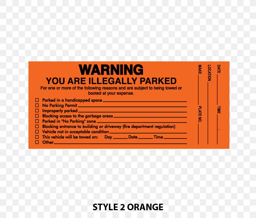 Parking Violation Sticker Warning Label Decal Png 700x700px Parking Violation Area Brand Car Court Download Free