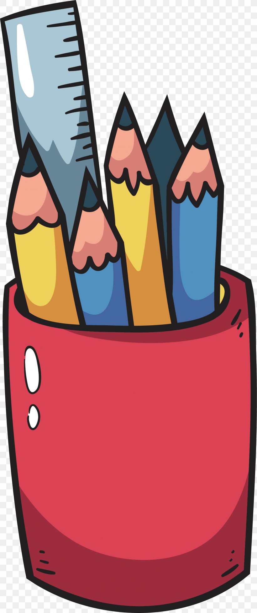 Pen Brush Pot Clip Art, PNG, 1381x3292px, Pen, Animation, Art, Brush Pot, Cartoon Download Free