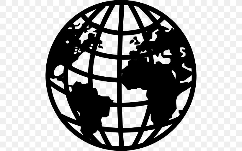 Earth Symbol World Globe, PNG, 512x512px, Earth, Black And White, Earth Symbol, Globe, Grid Download Free