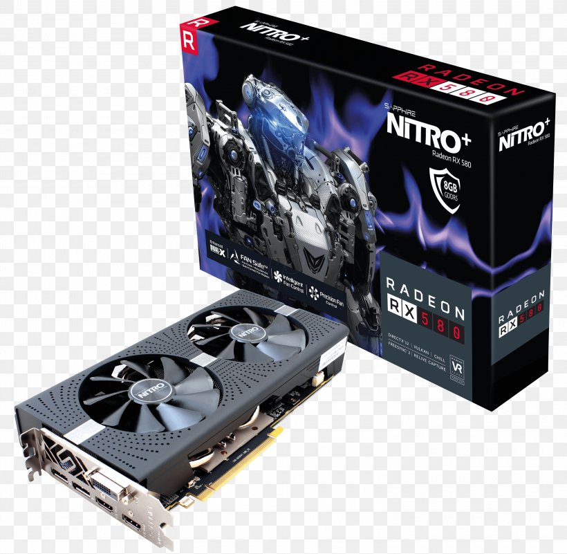 Graphics Cards & Video Adapters AMD Radeon RX 580 Sapphire Technology AMD Sapphire NITRO+ Radeon RX 580, PNG, 3000x2932px, 14 Nanometer, Graphics Cards Video Adapters, Amd Radeon 500 Series, Amd Radeon Rx 570, Amd Radeon Rx 580 Download Free