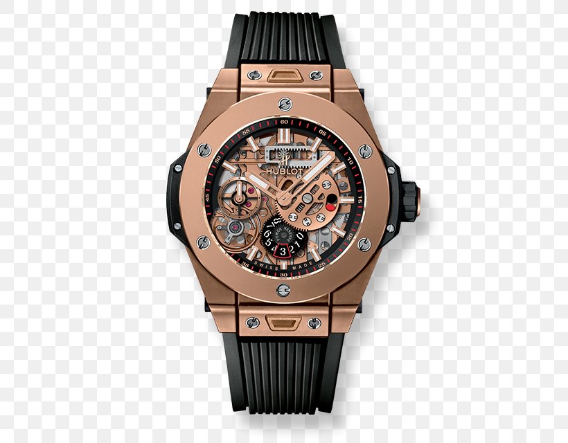 Hublot Watch Gold Power Reserve Indicator Movement, PNG, 505x640px, Hublot, Brand, Brown, Buckle, Clock Download Free