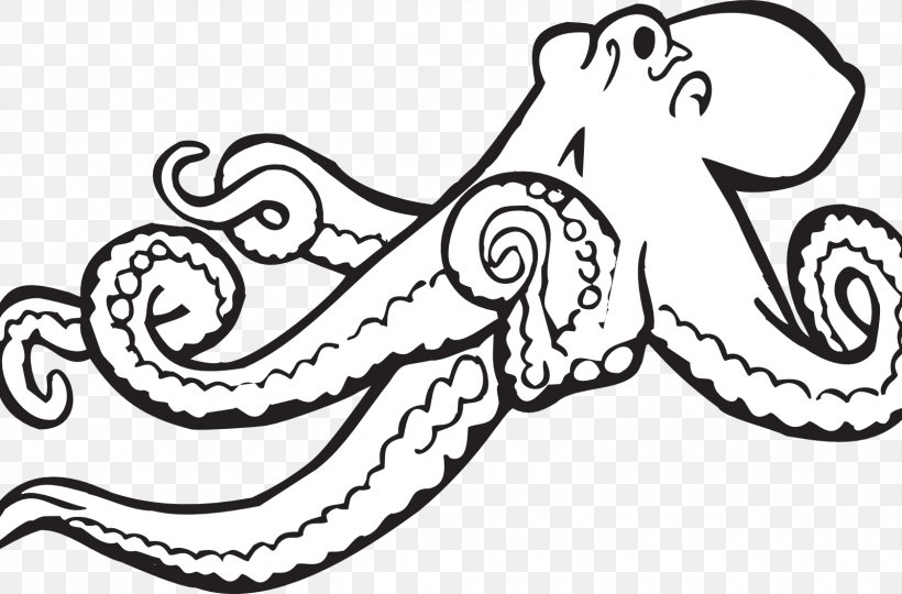 Octopus Clip Art Vector Graphics Openclipart Illustration, PNG, 1600x1055px, Octopus, Art, Artwork, Black And White, Can Stock Photo Download Free